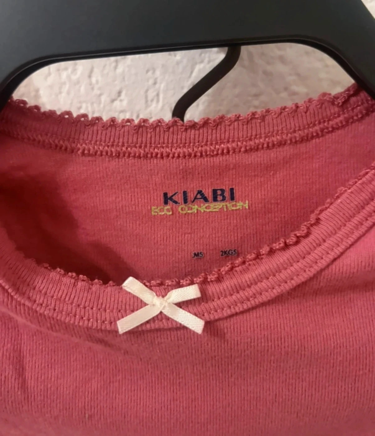 🔵 T-shirt rosa fúcsia com bainha - kiabi eco concepção – photo 5